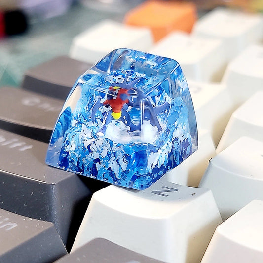 Pokemon Garchomp Artisan Keycaps