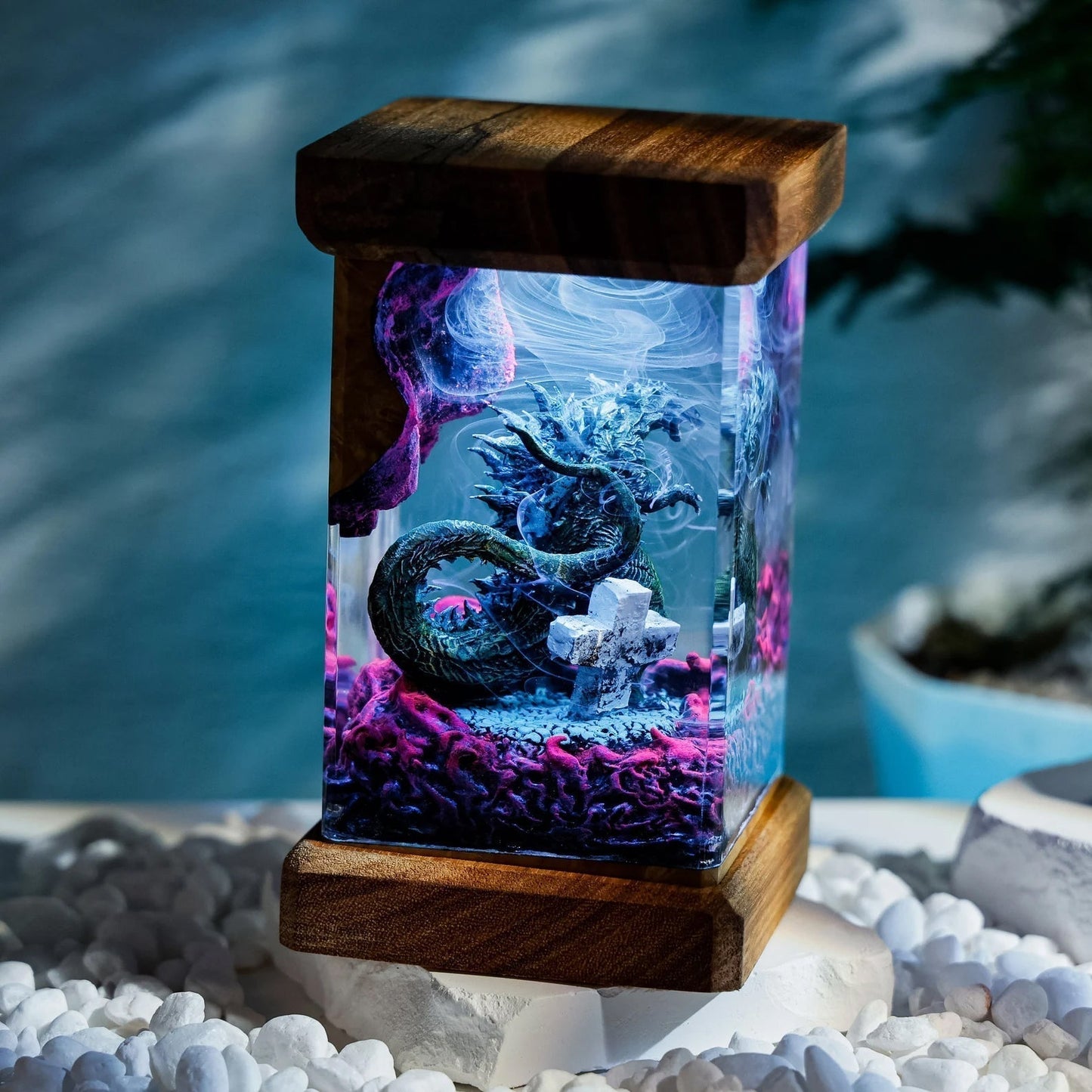 Godzilla Monster Epoxy Resin Lamp - ArtFIGU