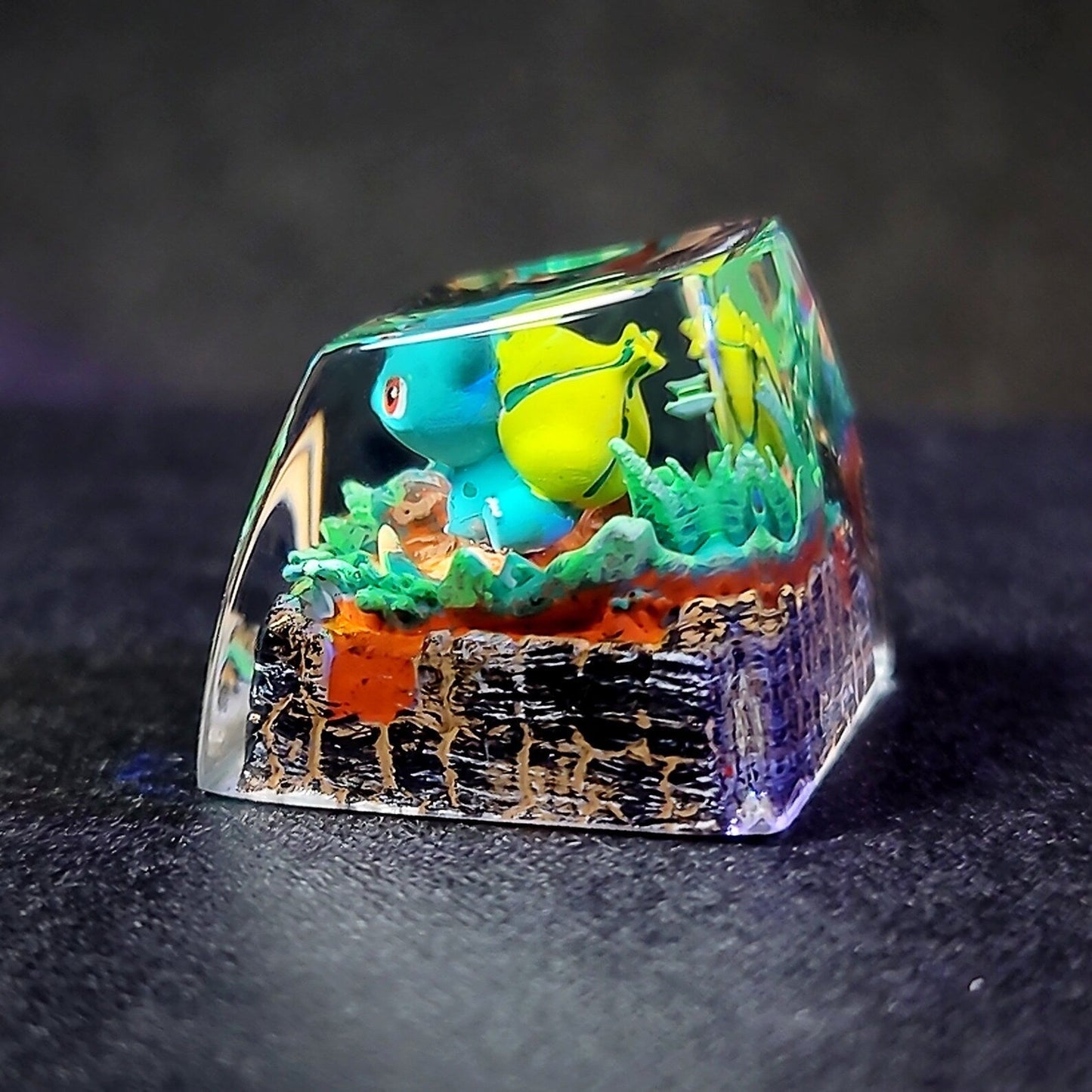 Pokemon Bulbasaur Artisan Keycaps