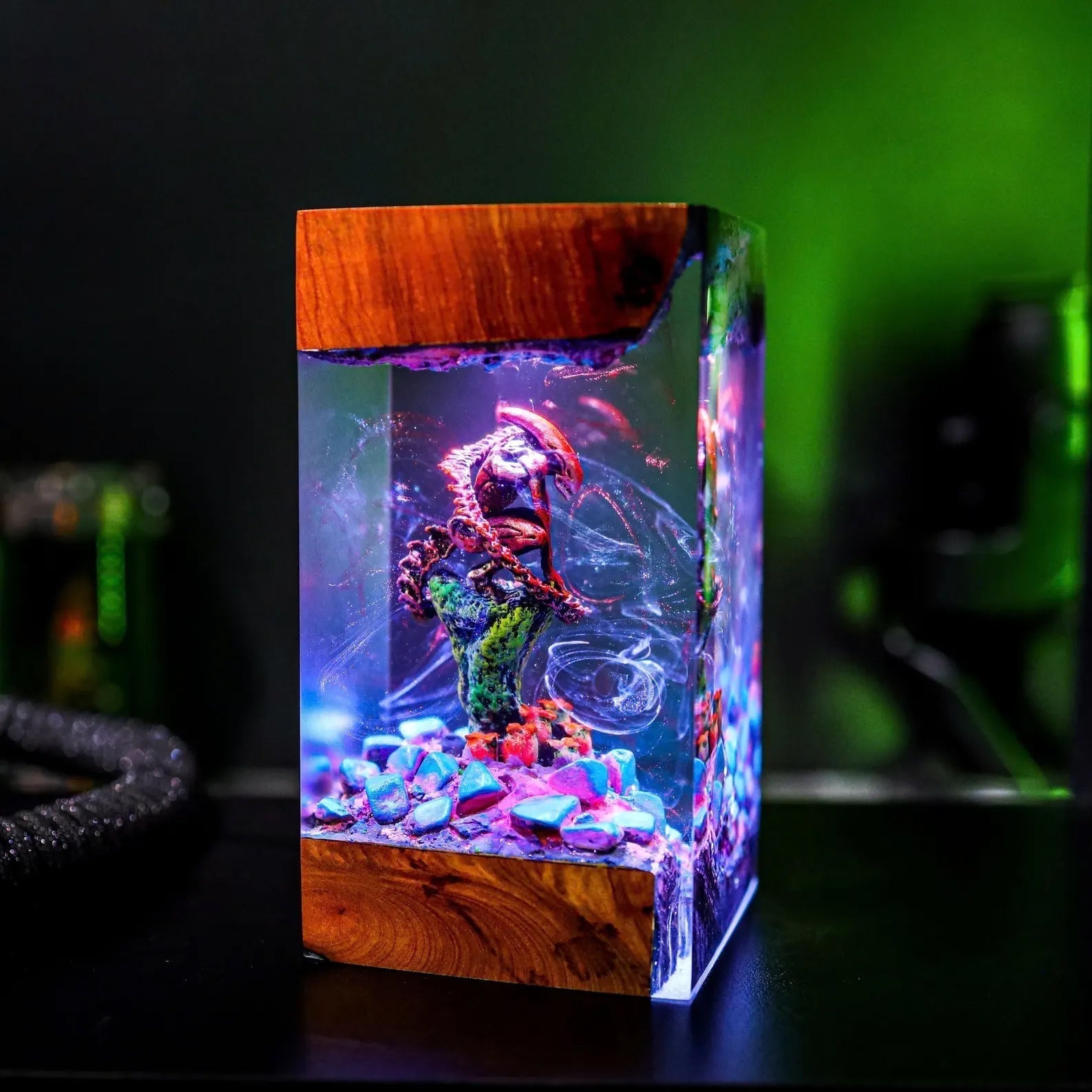 Godzilla King Of The Monsters Epoxy Resin Lamp - ArtFIGU