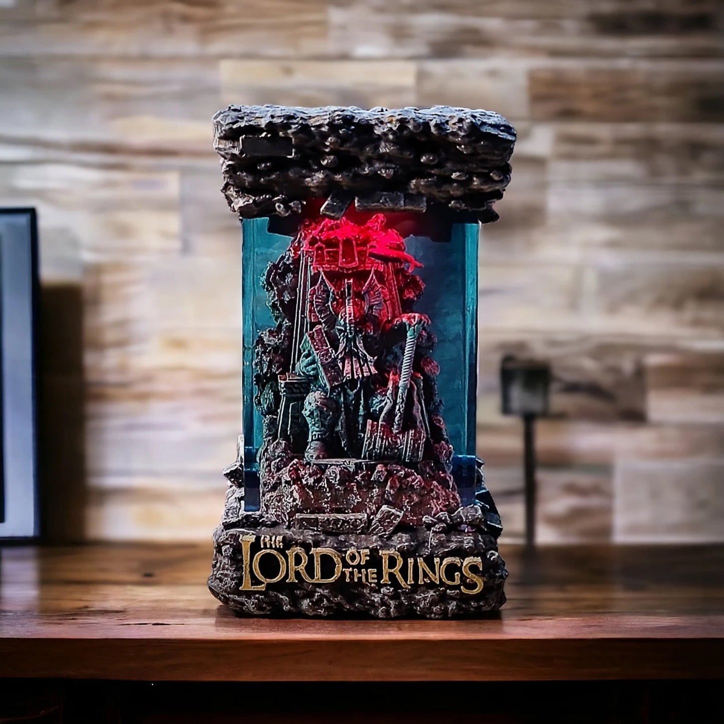 LOTR Lord Of Rings Dwarf King on Throne Diorama Epoxy Resin Lamp - ArtFIGU