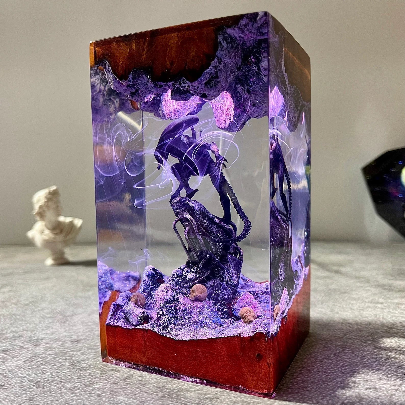 Godzilla Monster Epoxy Resin Lamp - ArtFIGU