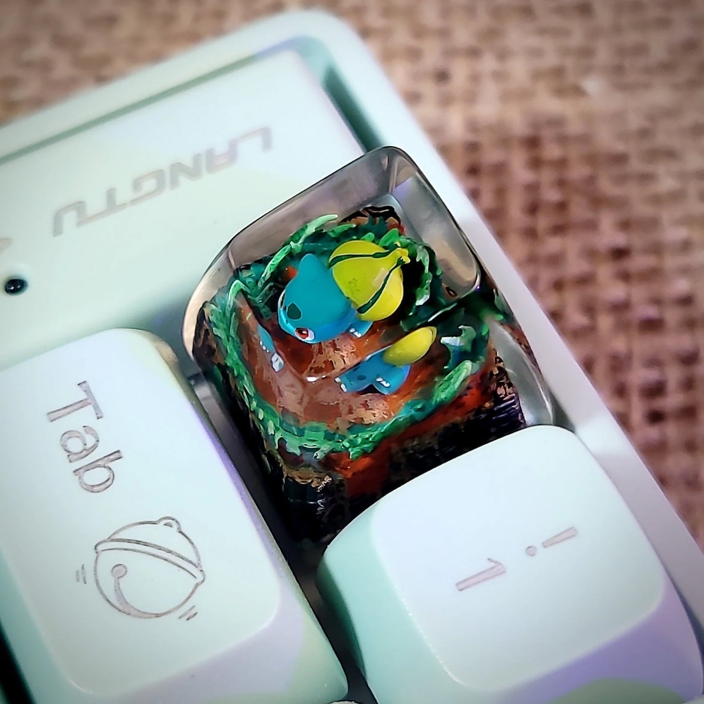 Pokemon Bulbasaur Artisan Keycaps